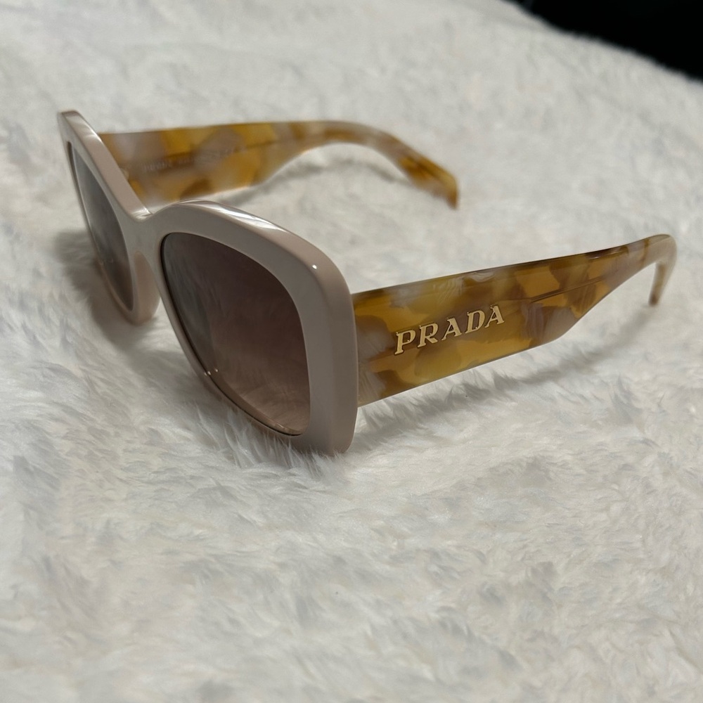 Prada Sunglasses- Desert butterfly frames with brown gradient lenses (no case)